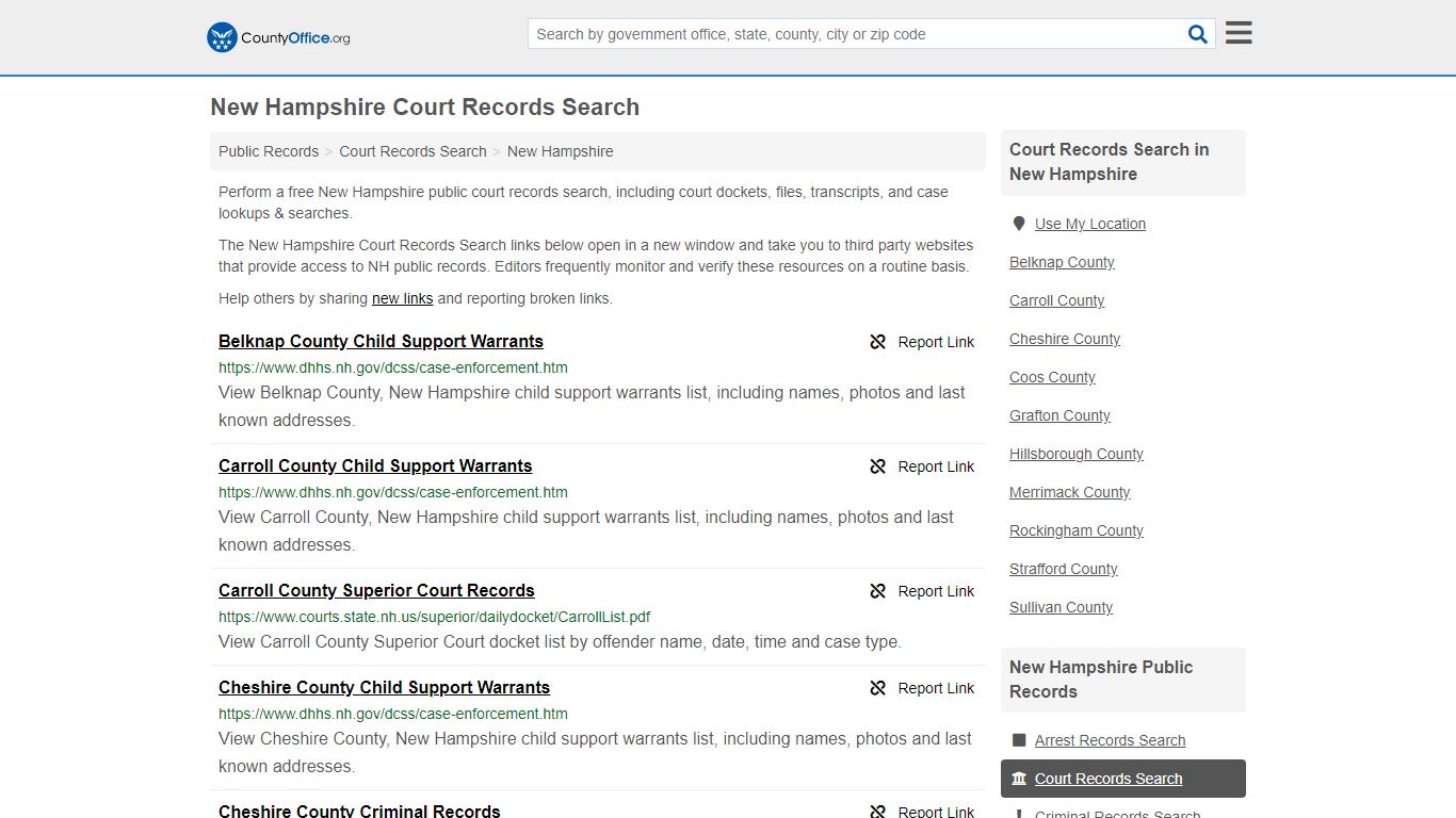 Court Records Search - New Hampshire (Adoptions, Criminal ...